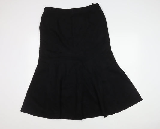 Marks and Spencer Women's Black Flare Skirt