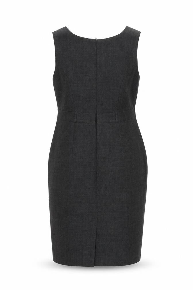 Front view of Dunnes Women's Grey Sheath Dress, size 12