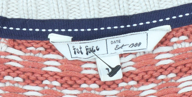 Fat Face Women's Red Pullover Jumper, Size L