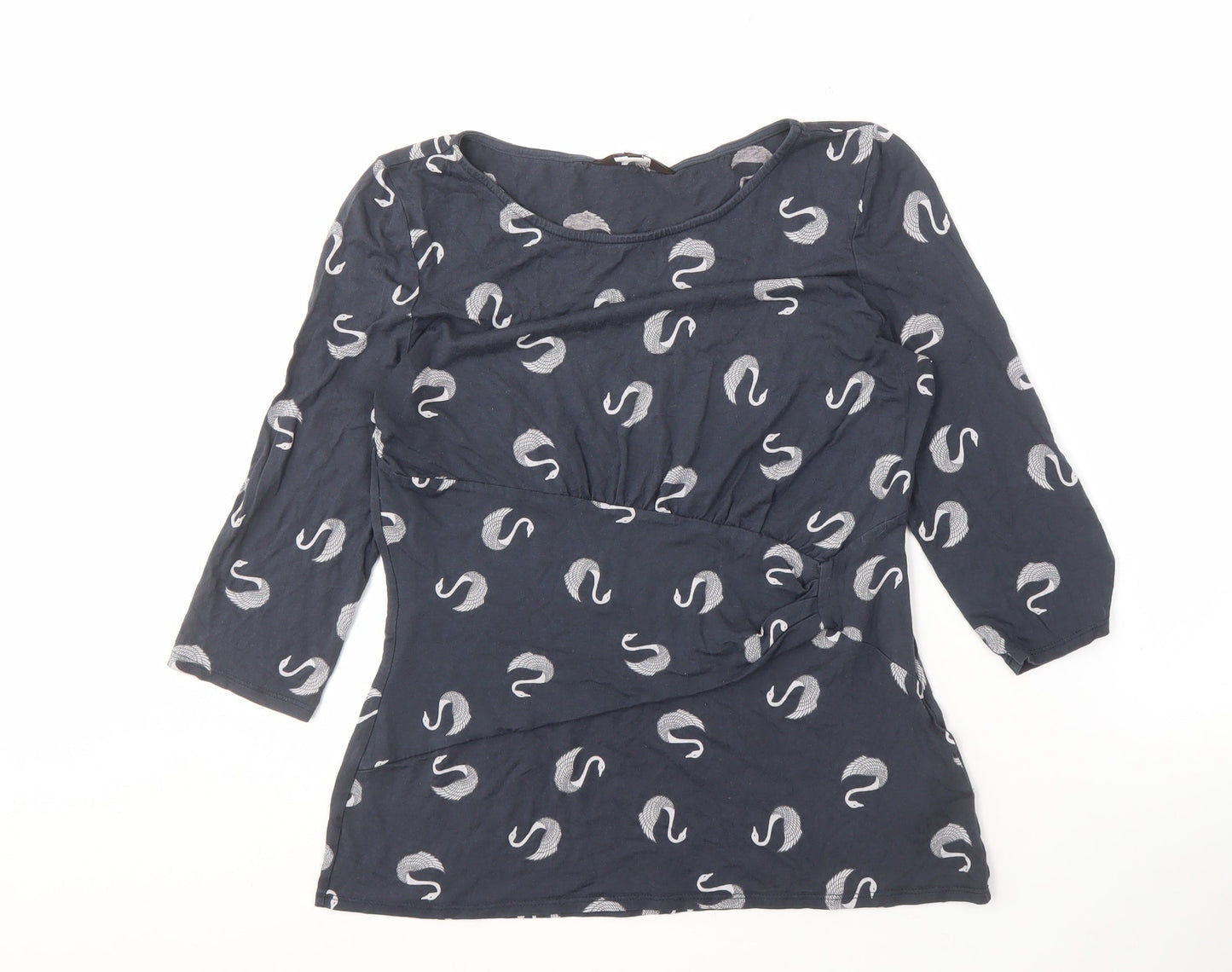 Phase Eight Women's Blue Wrap Top Size 14