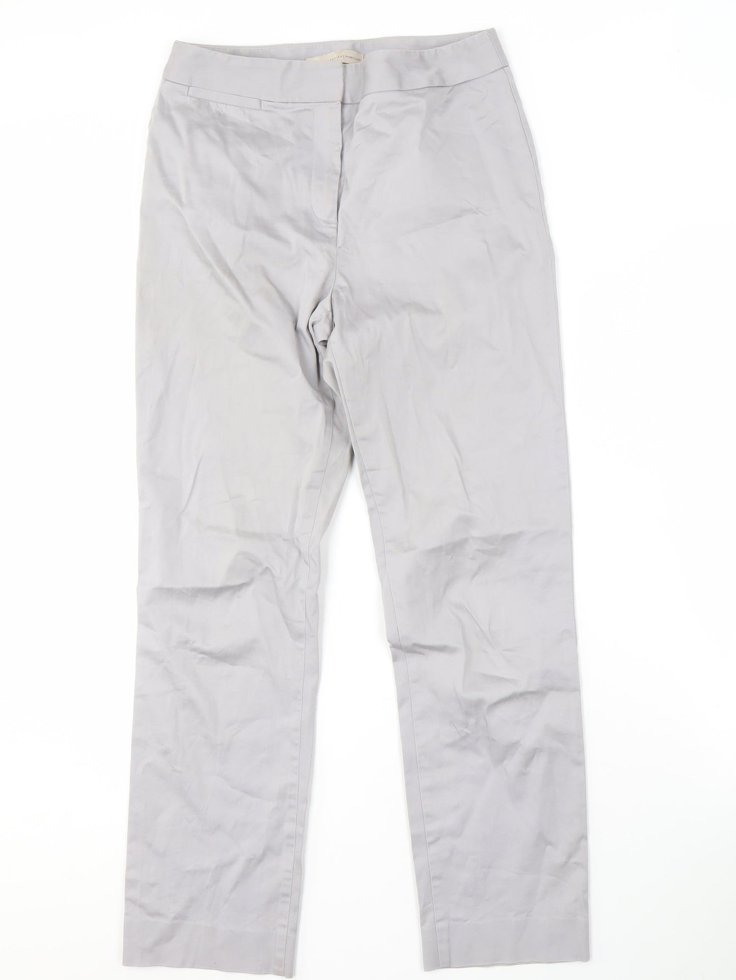 Marks and Spencer Women's Grey Straight Trousers Size 6