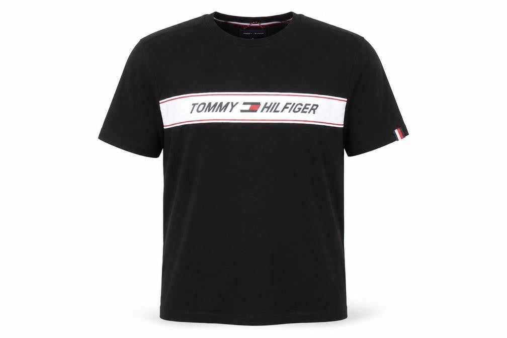 Mens UK Size M Tommy Hilfiger Black  Cotton T-Shirt