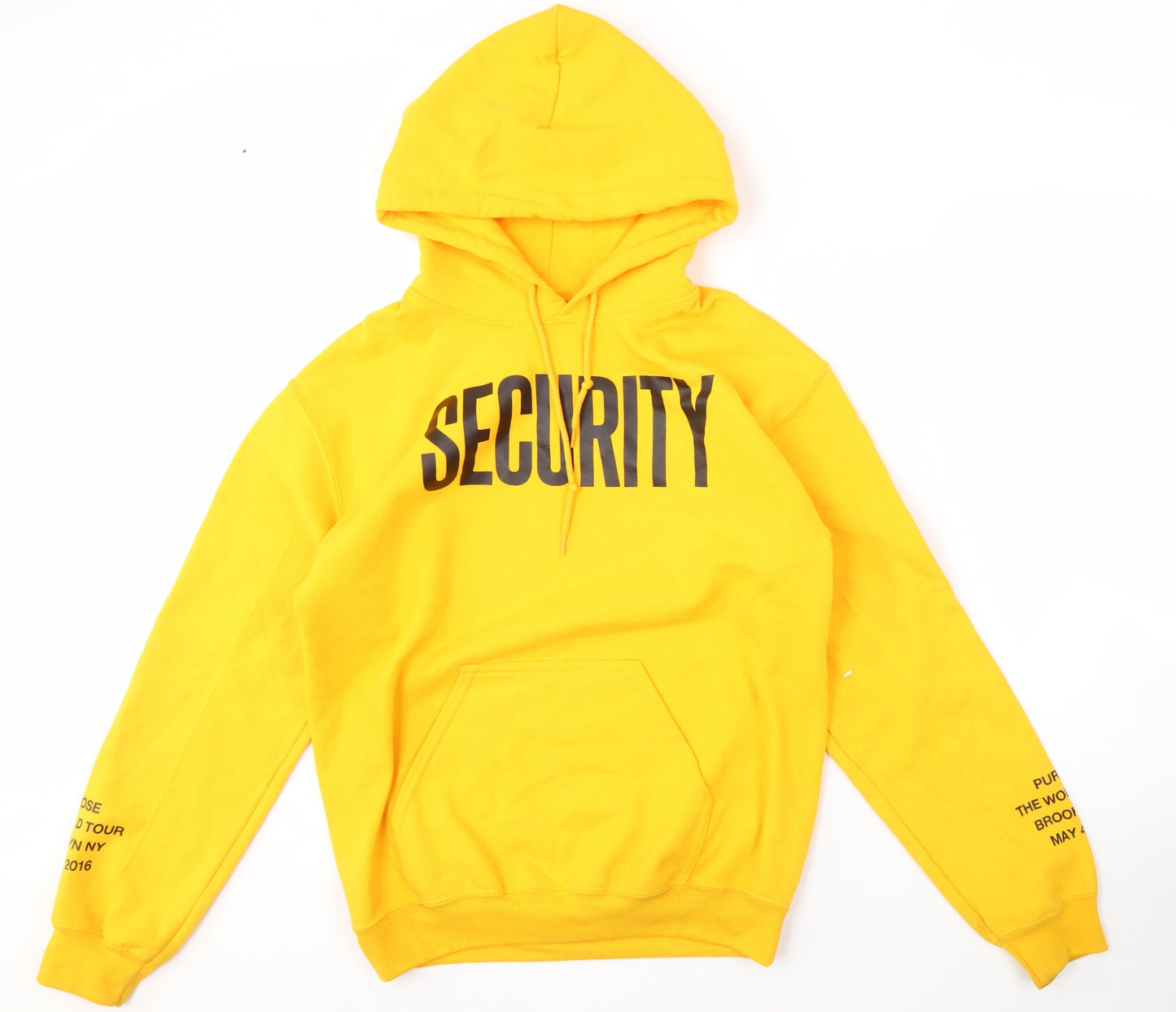 Gildan Men's Yellow Security Hoodie S Pullover