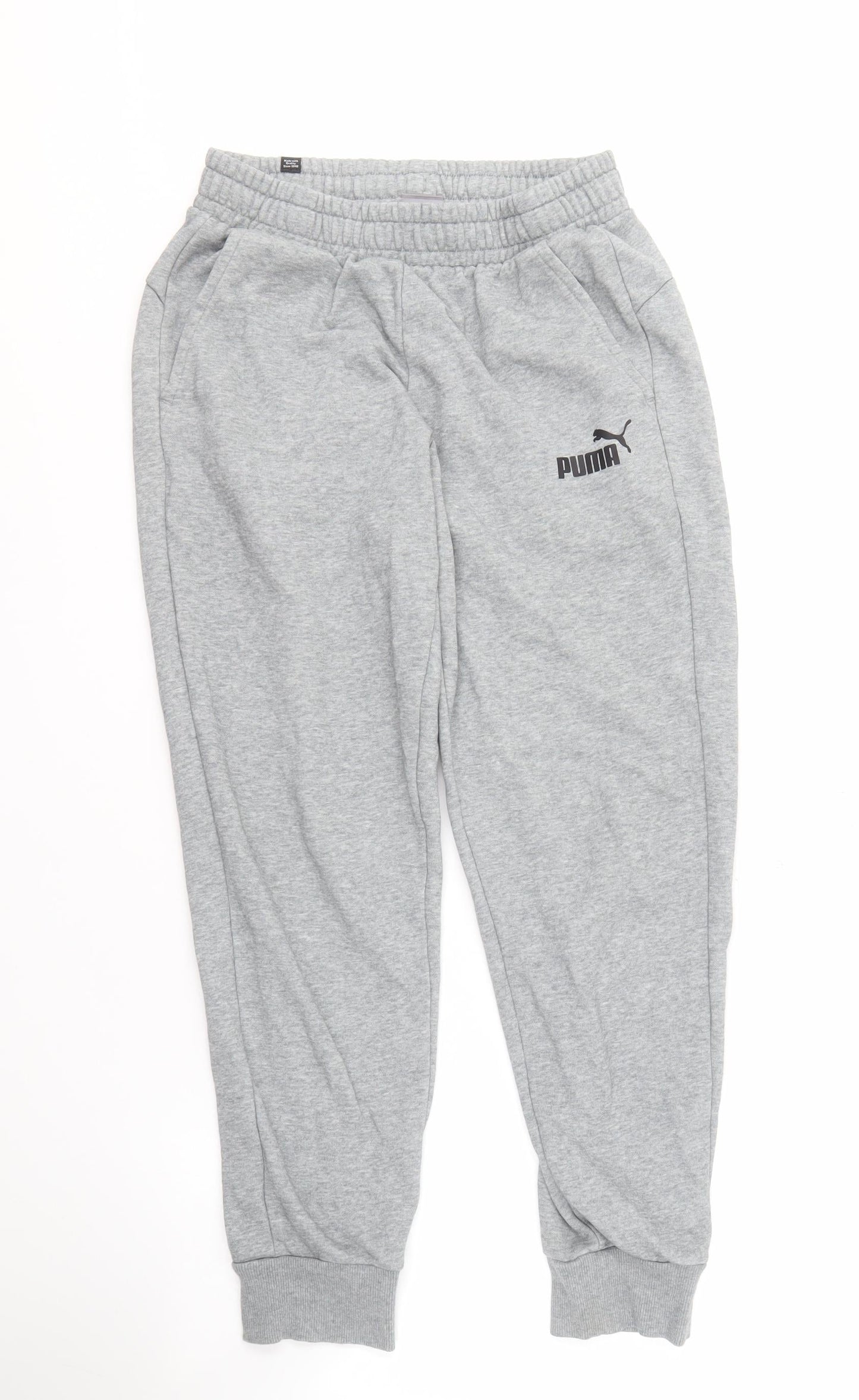 Puma Men's Grey Jogger Trousers Size M
