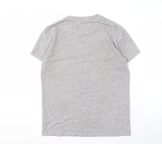 Superdry Men's Grey Logo T-Shirt Small Short Sleeve