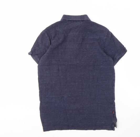 Superdry Men's Blue Polo Shirt - Small