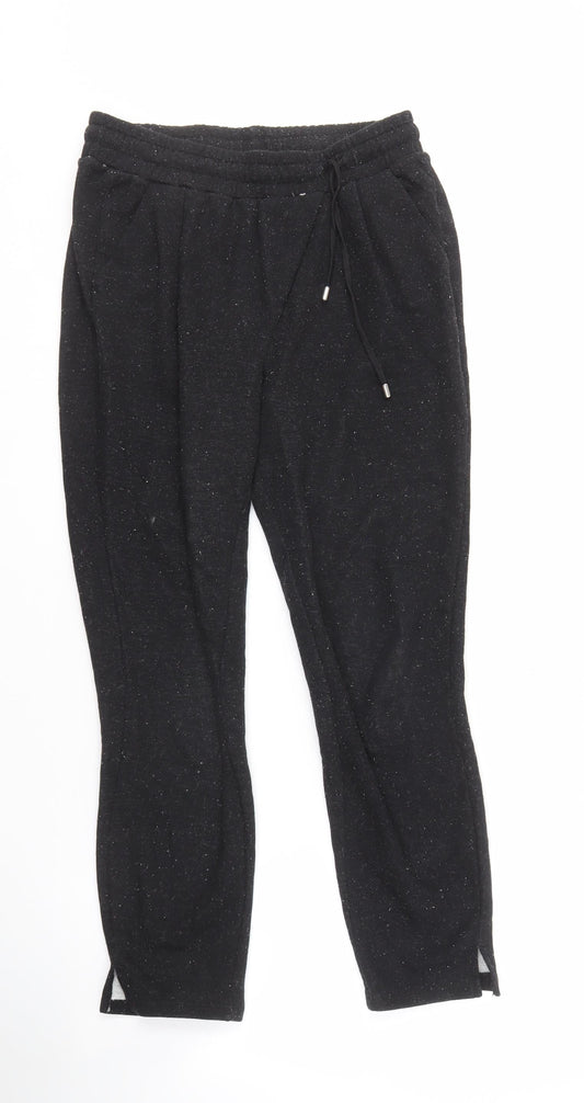 Reserved Black Flecked Jogger Trousers Unisex M