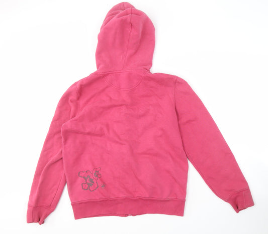 Fat Face Women's Pink Full Zip Hoodie Size 14