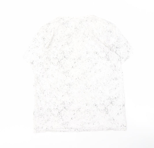 Jack & Jones Men's White Graphic Print T-Shirt L