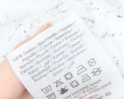 Jack & Jones Men's White Graphic Print T-Shirt L