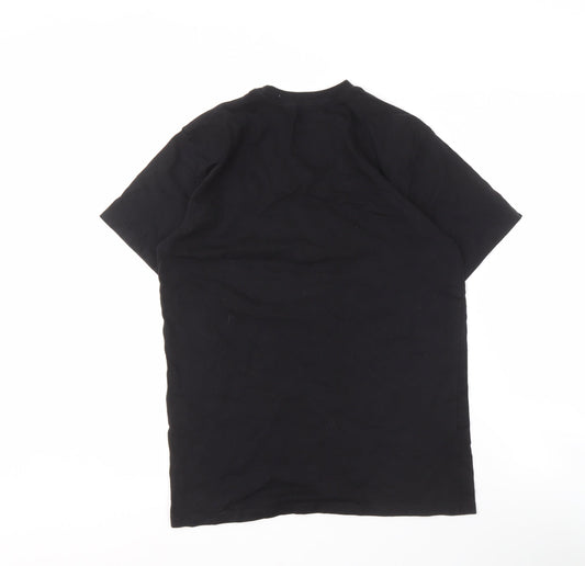 Hard Rock Men's Black T-Shirt Medium Music Graphic