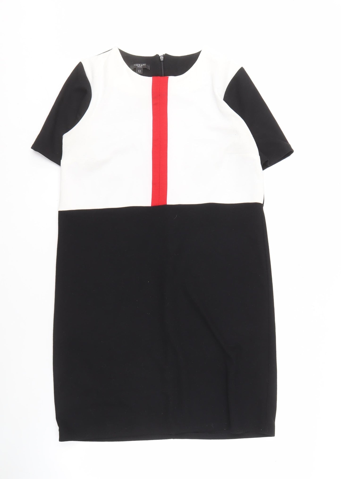 Therapy Women's Colourblock Sheath Dress, Size 12, Elegant