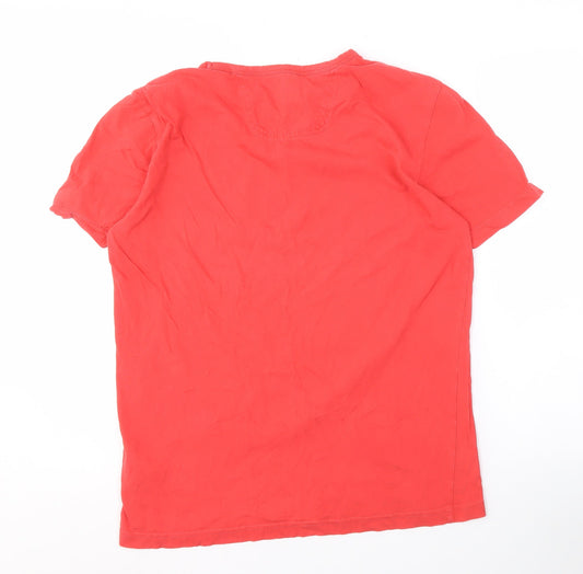 BOSS Men's Red Graphic Print T-Shirt Size M