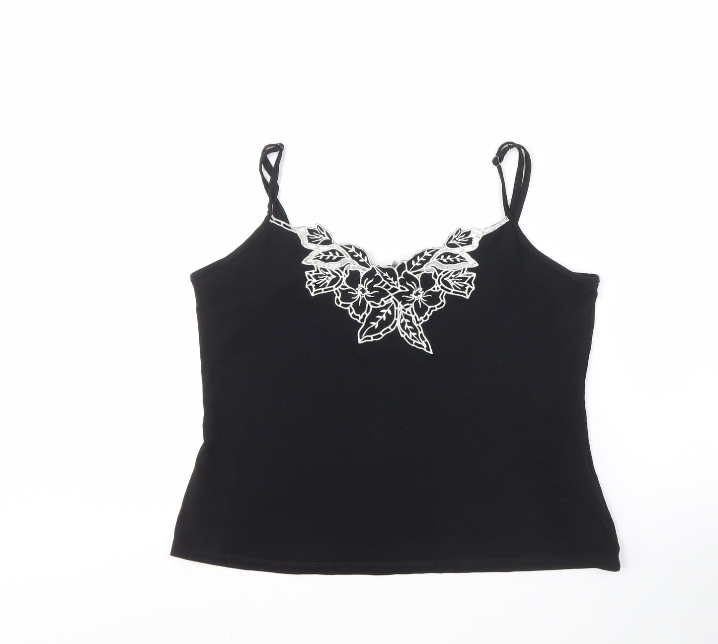 J.Taylor Women's Black Camisole Tank Top Size 16