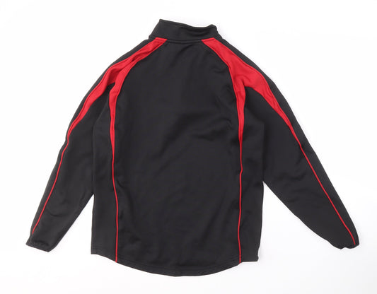 Impact Men's Black Pullover Rugby 1/4 Zip S