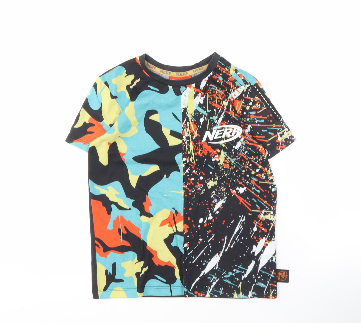 Nerf Boys Black Camouflage T-Shirt 10-11 Years