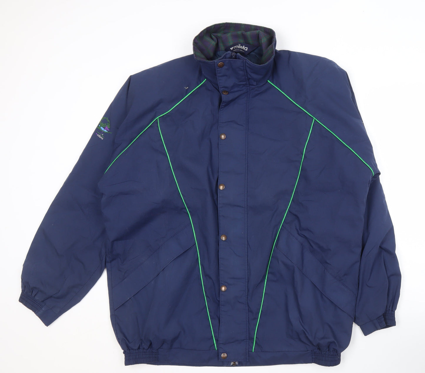 Mileta Men's Blue Jacket, XL, Breathable, Zip Closure