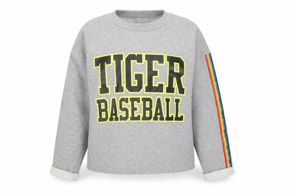 Gator Womens Athletics Grey Baseball Sweatshirt L