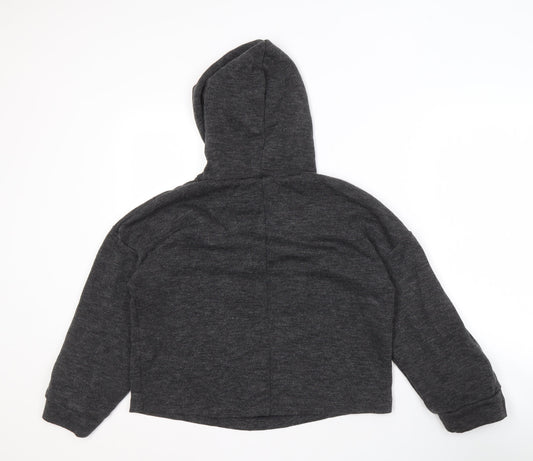 MNG Women’s Grey Hoodie, Size 12, Hooded Drawstring