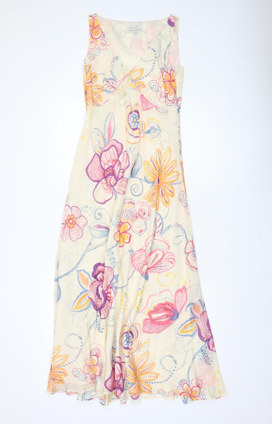 Laura Ashley Women's Multicoloured Floral A-Line Dress, Size 2