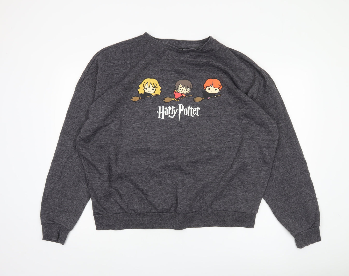 Harry Potter Unisex Adults Grey Pullover Sweatshirt Size 18