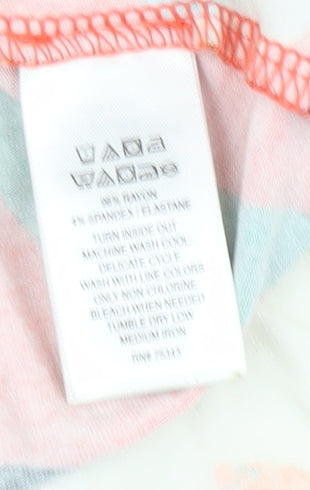 Rachel Zoe Women's Orange Wrap Skirt Floral S