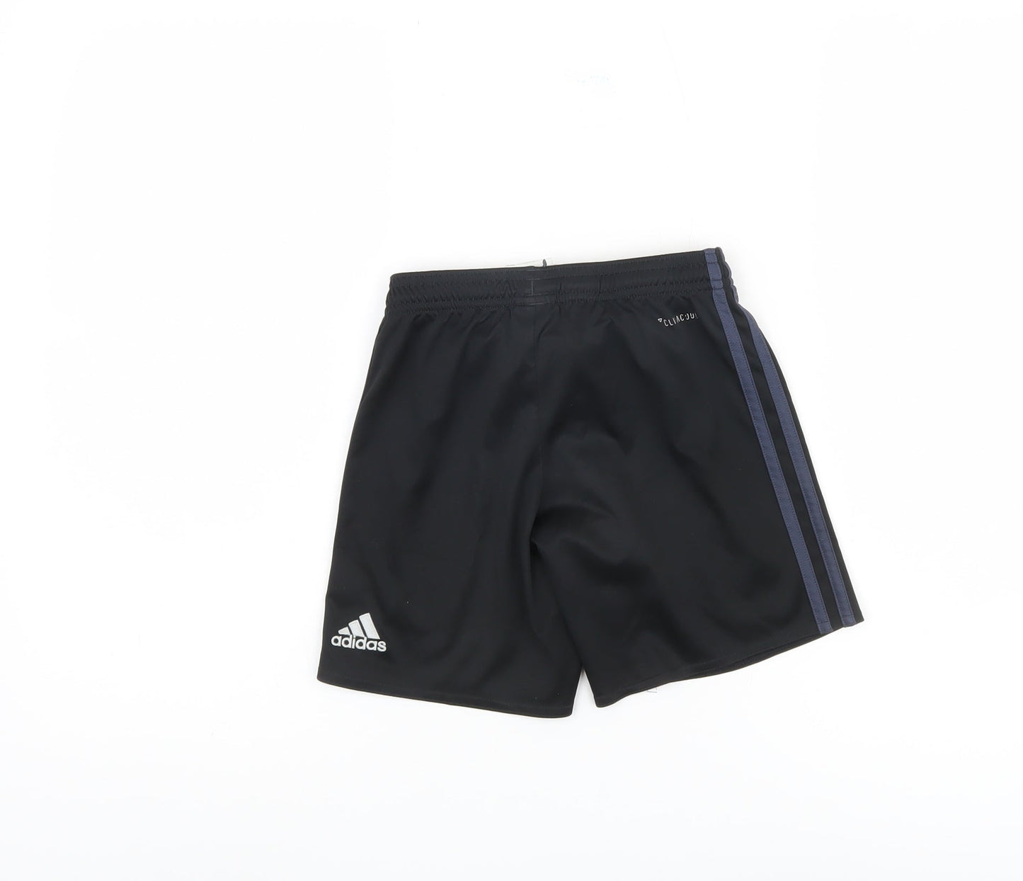 Adidas Boys Black Athletic Football Shorts 7-8 Years