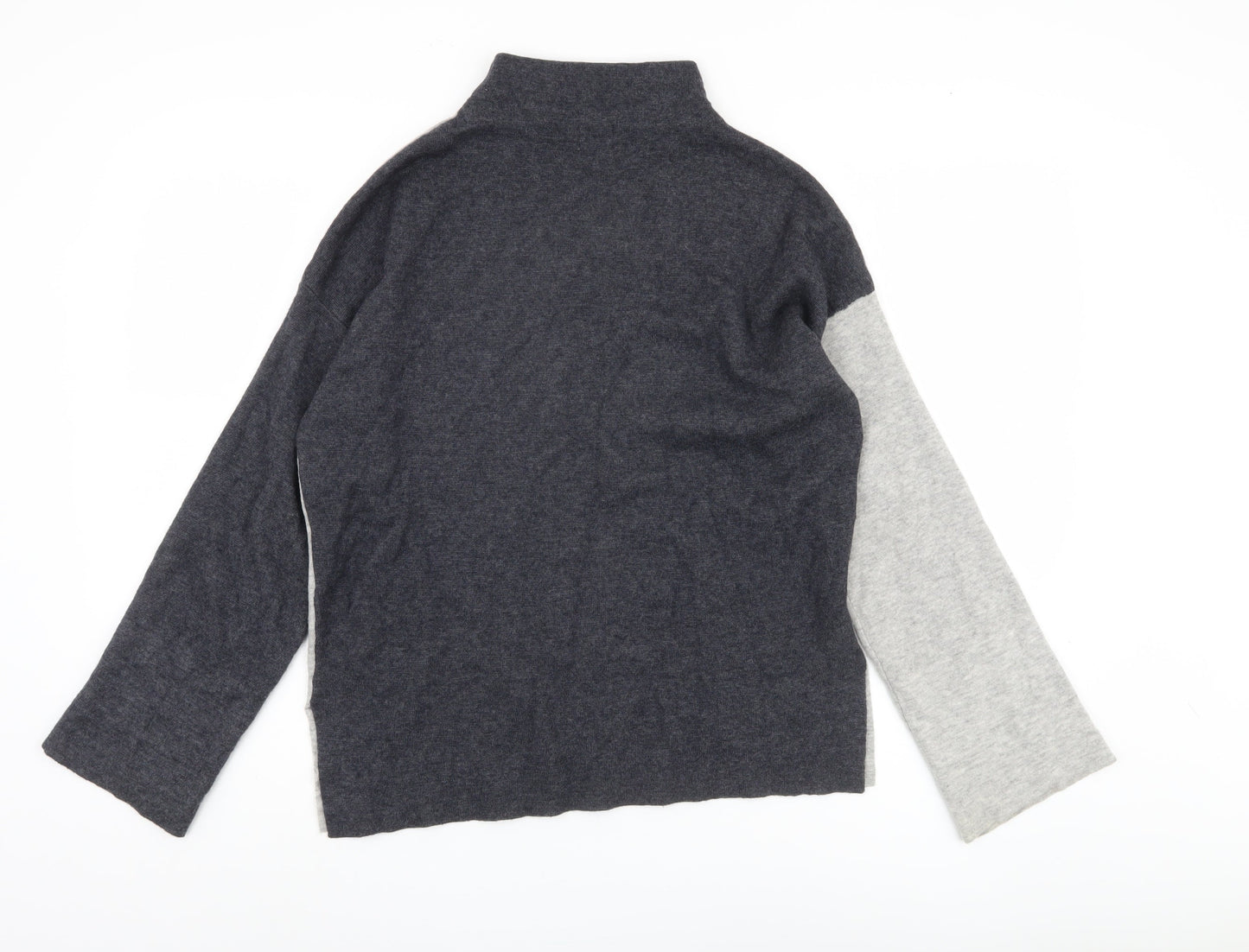 John Lewis Womens Grey XS High Neck Knit Jumper