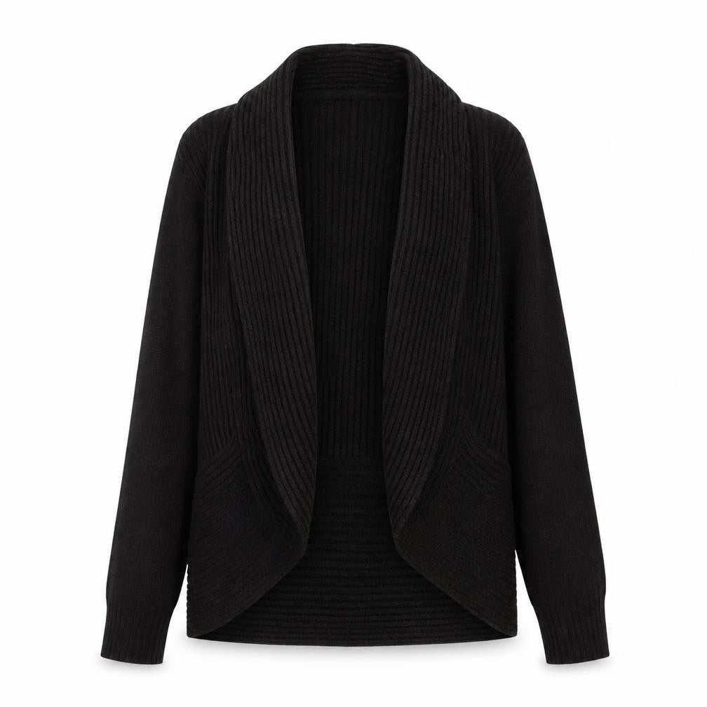 H&M Women’s Black Cardigan XS Cowl Neck Knit