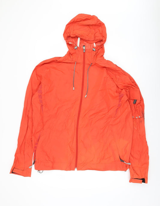 GAP Men's Red Hooded Windbreaker Jacket L