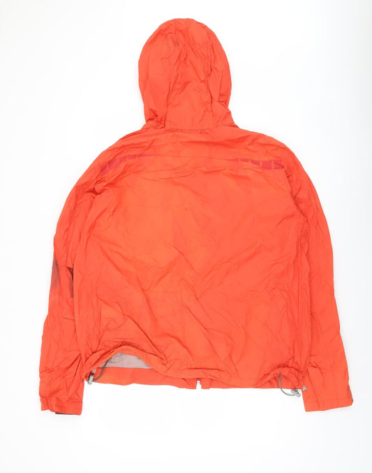 GAP Men's Red Hooded Windbreaker Jacket L