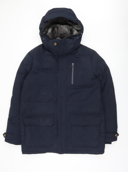 TOG TWENTY FOUR Men's Blue Puffer Jacket M