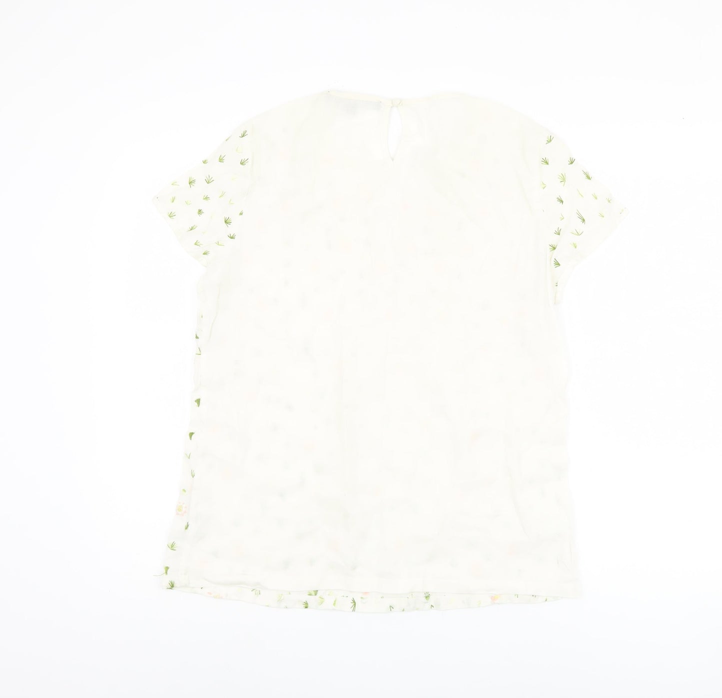 French Connection Women's Ivory Floral Top Size 14