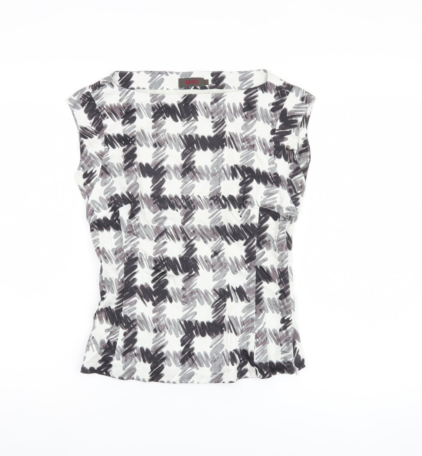 Reiss Women's Multicoloured Geometric Blouse S
