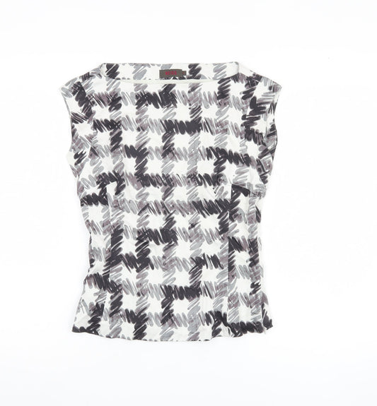 Reiss Women's Multicoloured Geometric Blouse S