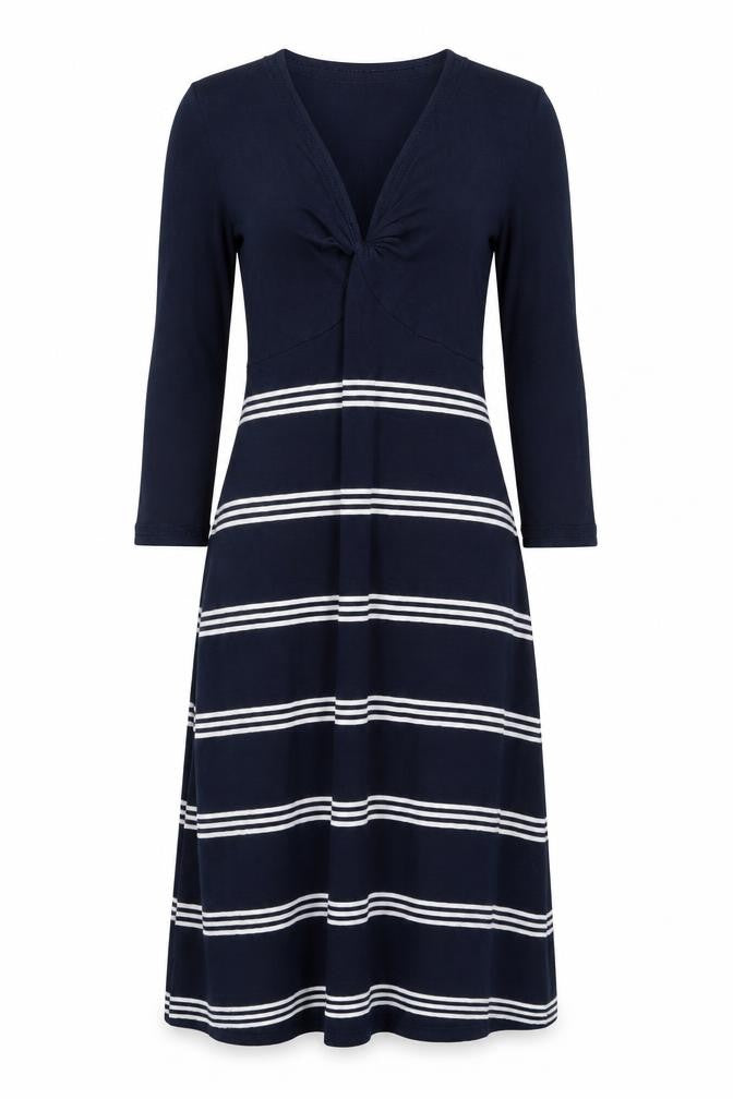 FatFace Women's Blue Striped Dress Size 12