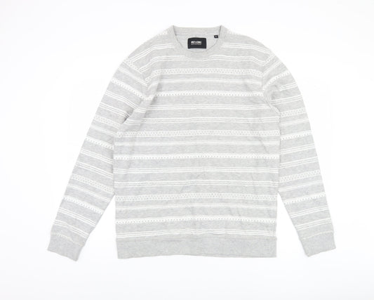 ONLY & SONS Grey XL Geometric Sweatshirt Men