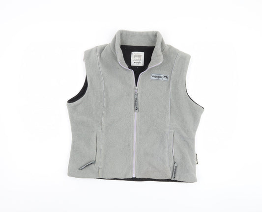 Wrangler Women's Grey Fleece Waistcoat, Size M, Casual