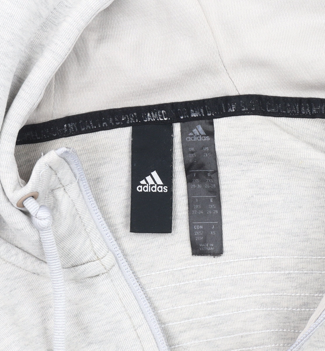 Adidas Women's Grey Basic Jacket 2XS
