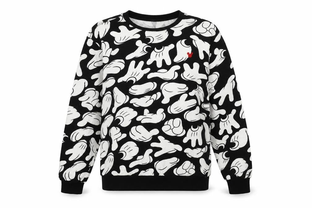 H&M Womens Disney Black Graphic Sweatshirt, Size 12