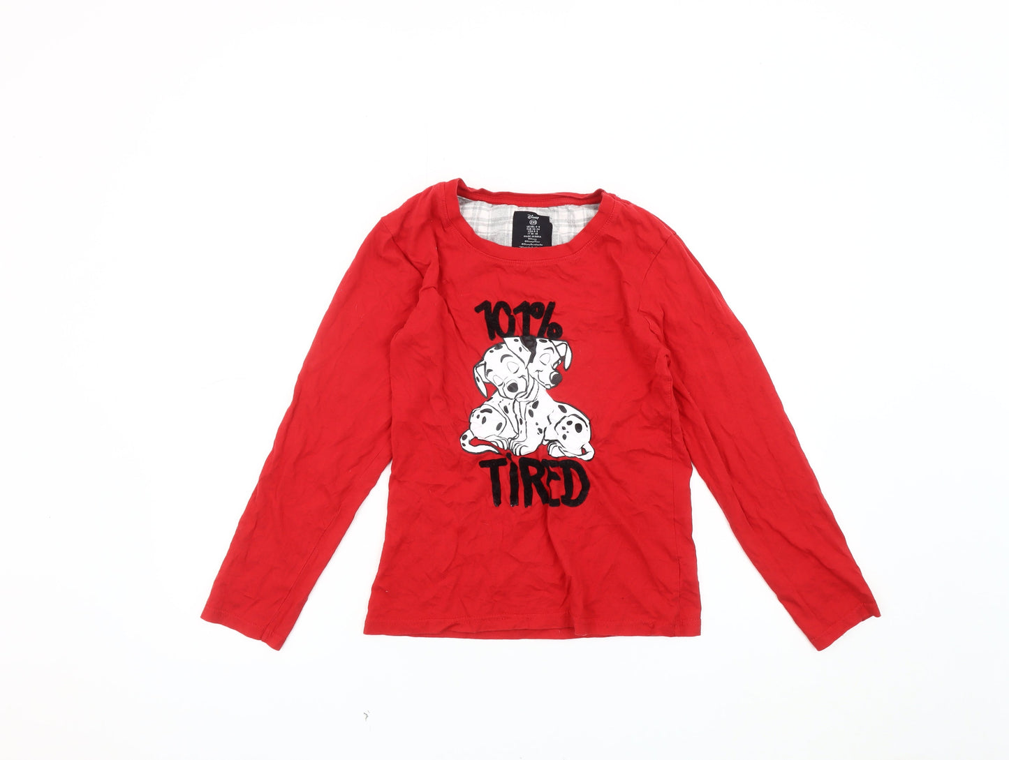 Disney Women's Red 2XS 101 Dalmatians Pyjama Top