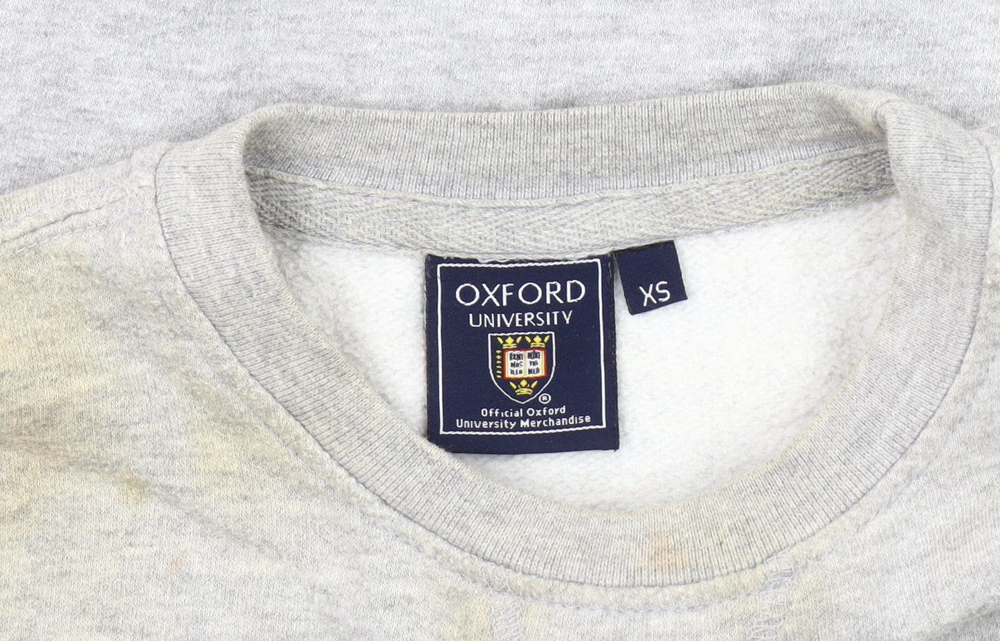 Oxford University Men’s Grey Pullover Sweatshirt XS