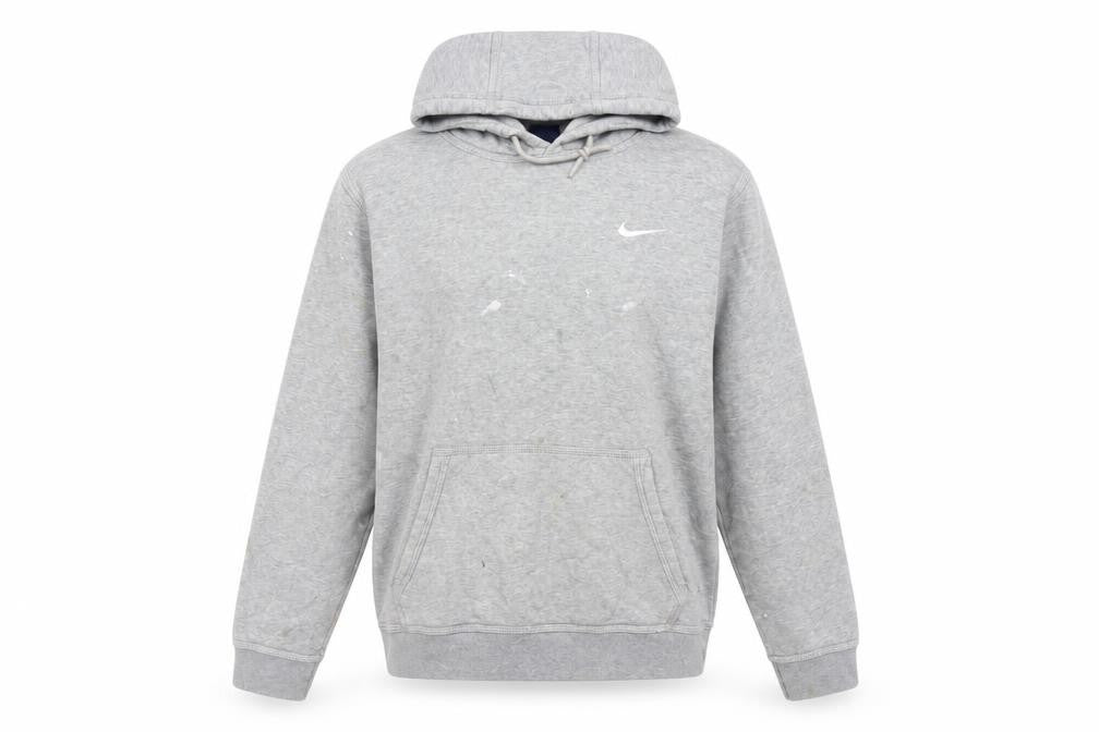 Mens UK S Regular Nike Grey Pullover Hoodie