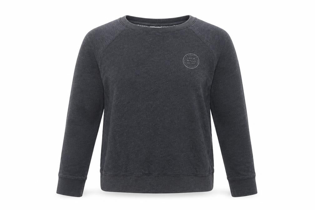 Womens UK 16 Regular Jack Wills Black Pullover Sweatshirt