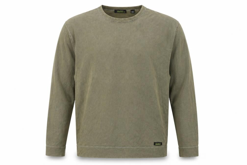 Mens UK S Regular Ted Baker Green Pullover Sweatshirt
