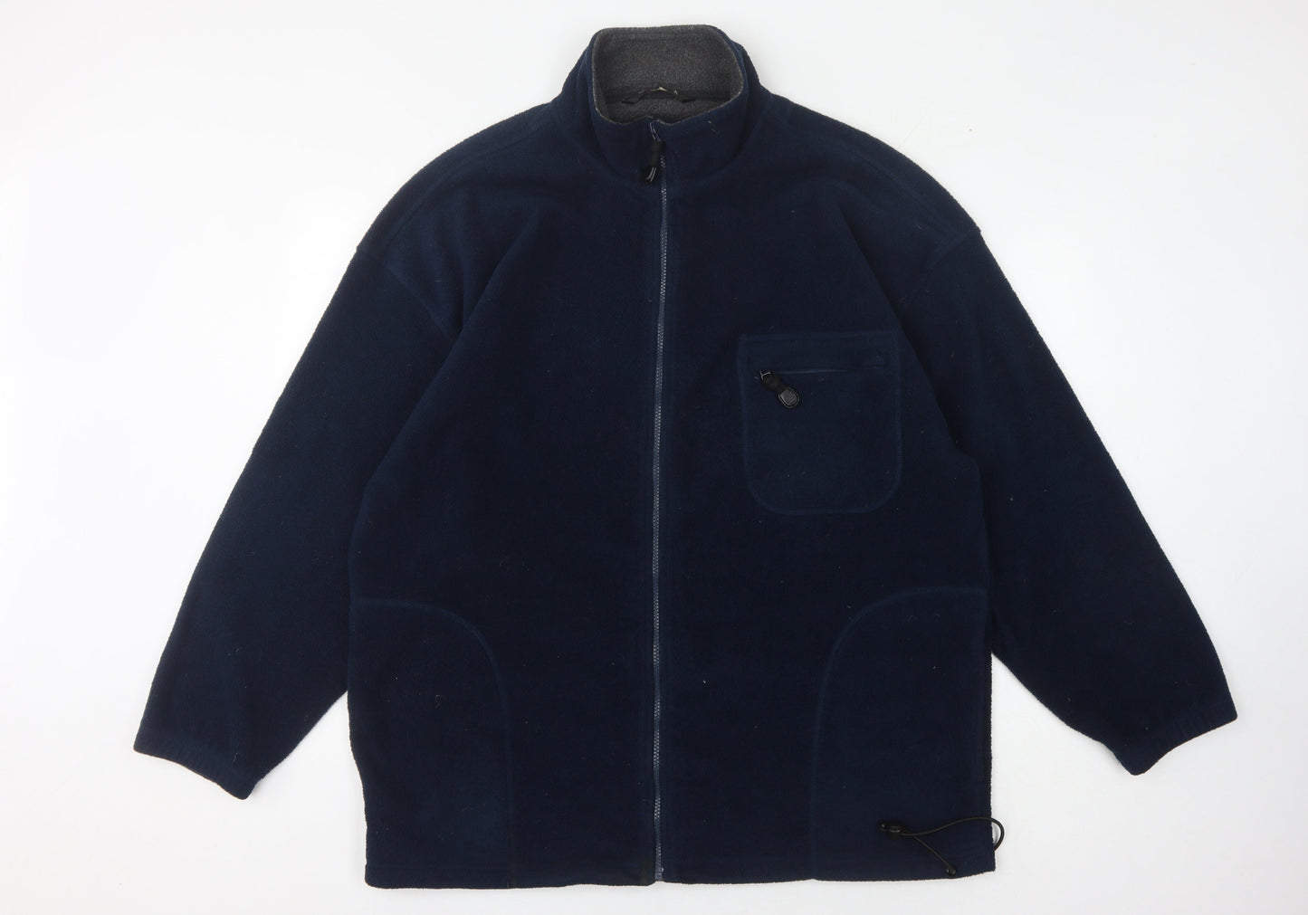 BHS Men's Blue Fleece Zip Jacket XL Casual