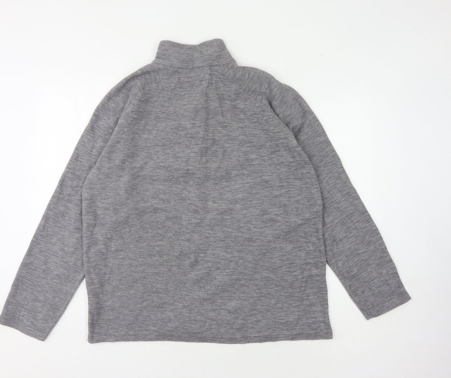 Mountain Warehouse Unisex Grey 1/4 Zip Fleece Sweatshirt L