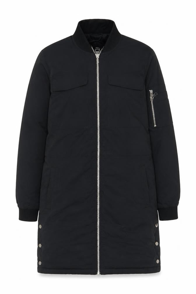 Next Women's Black Bomber Jacket, Size 10, Long & Casual