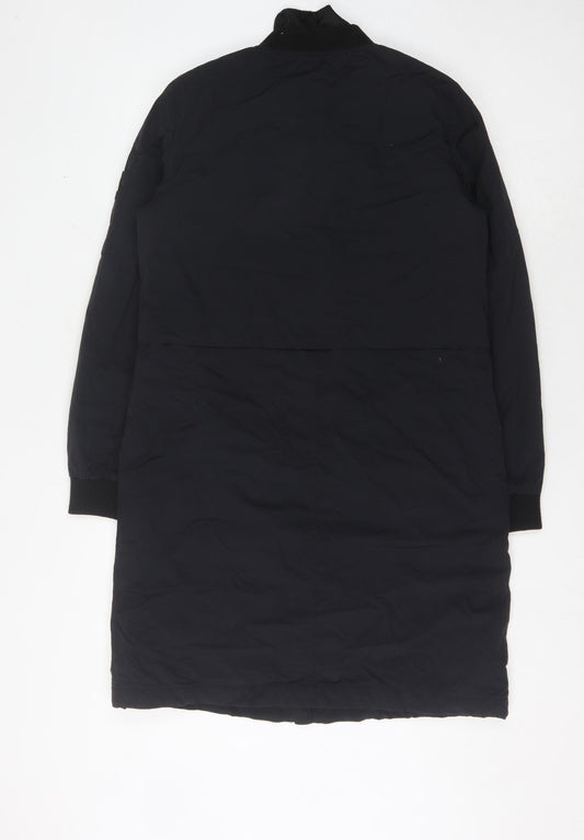 Next Women's Black Bomber Jacket, Size 10, Long & Casual