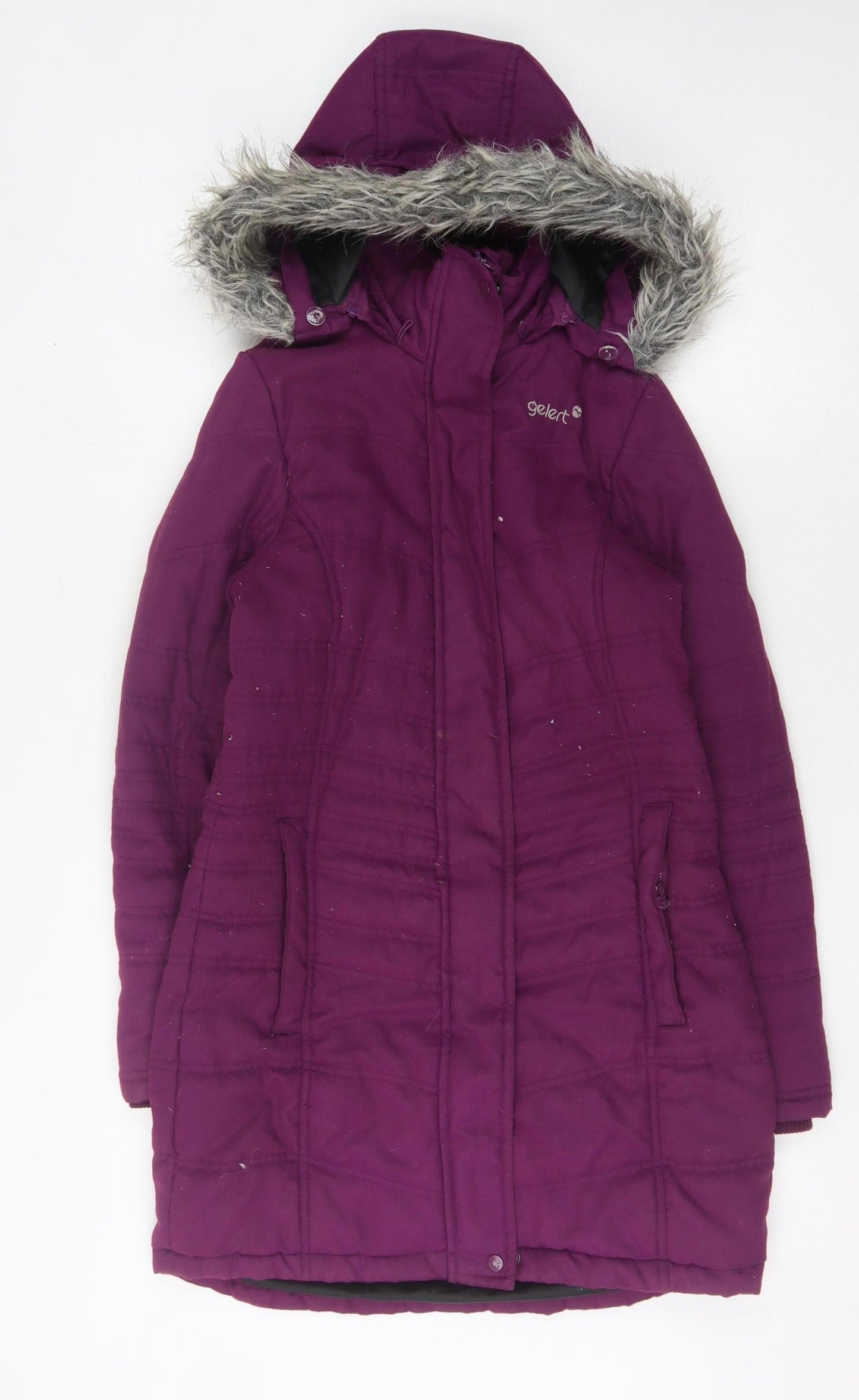 Gelert Women's Purple Hooded Winter Coat Size 8